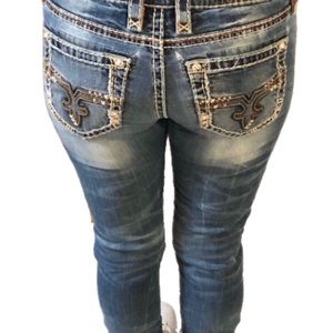 ROCK REVIVAL BLING JEANS SIZE 28 ELVINA